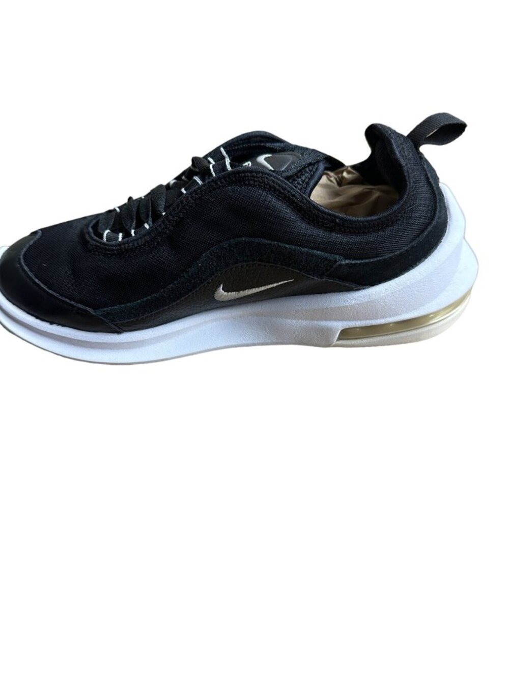 Nike Size 7 Womens Air Max Lace Up Running Shoes Black/White - Picture 3 of 11